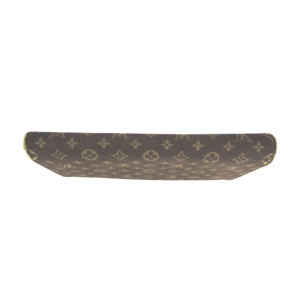 Louis Vuitton Mini Lin Brown‎ and Gold Denim Monogram Sarah Wallet